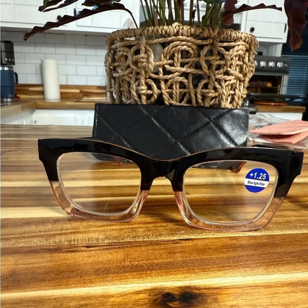 Stylish Black and Pink Women's Glasses